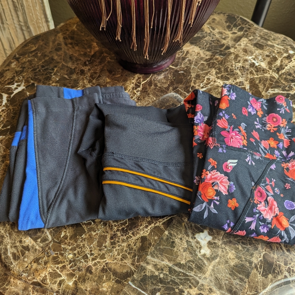 Yoga Workout Pants - 3 pair  - Size S/XS